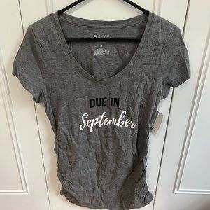 Maternity shirt “Due in September”